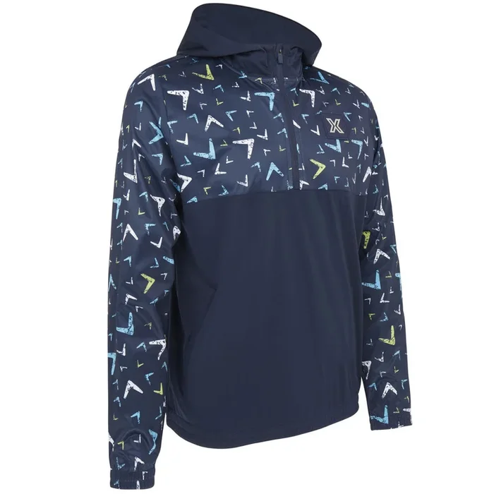 Callaway Multi-Colour Chev 1/4 Zip Hoodie – Navy Blazer