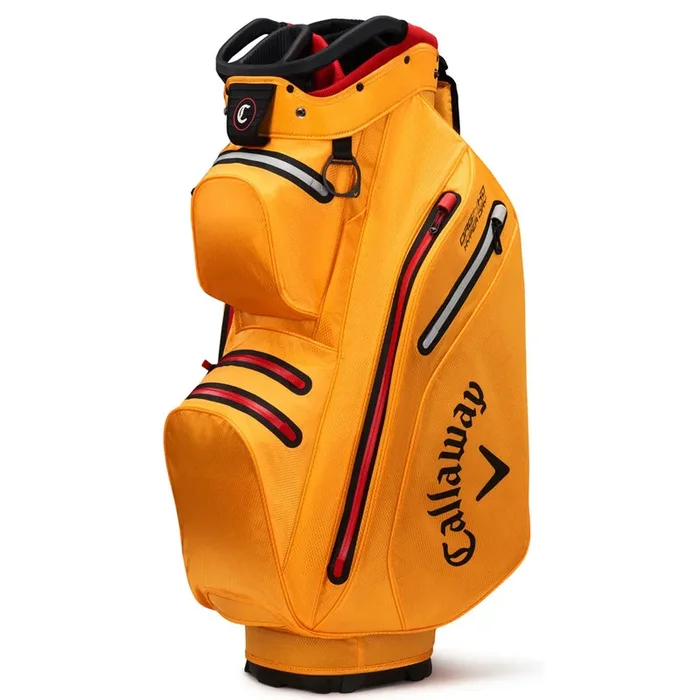 Callaway ORG 14 Hyper Dry Waterproof Cart Bag – Gold/Fire Red