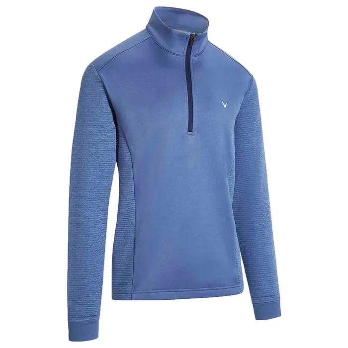 Callaway Ottoman Fleece II Pullover Top – Grey Blue