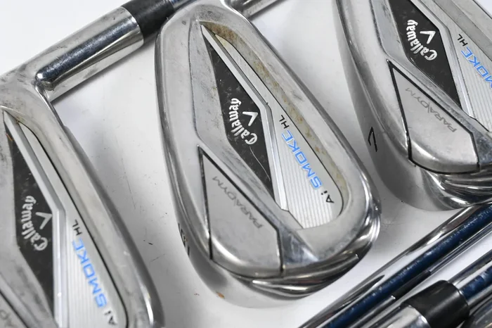 Callaway Paradym Ai Smoke HL Irons / 5-PW+GW / Stiff Flex Elevate MPH 85 Shafts