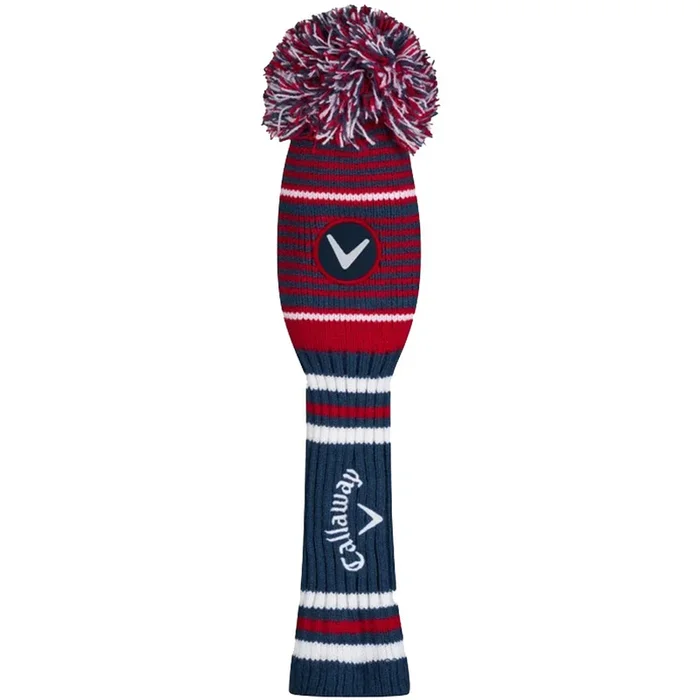 Callaway Pom Pom Fairway Wood Headcover – Navy/Red/White