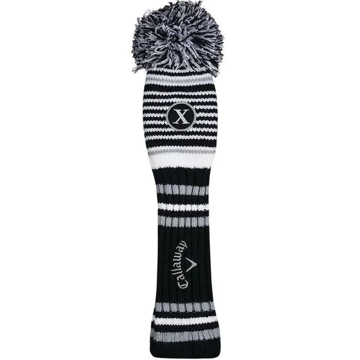 Callaway Pom Pom Hybrid Headcover – Black/White/Grey
