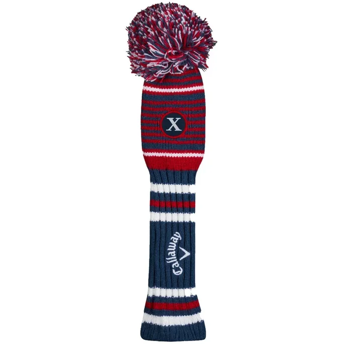 Callaway Pom Pom Hybrid Headcover – Navy/Red/White