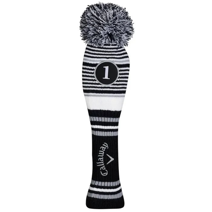 Callaway Pom Pom II Driver Headcover – Black/White/Grey
