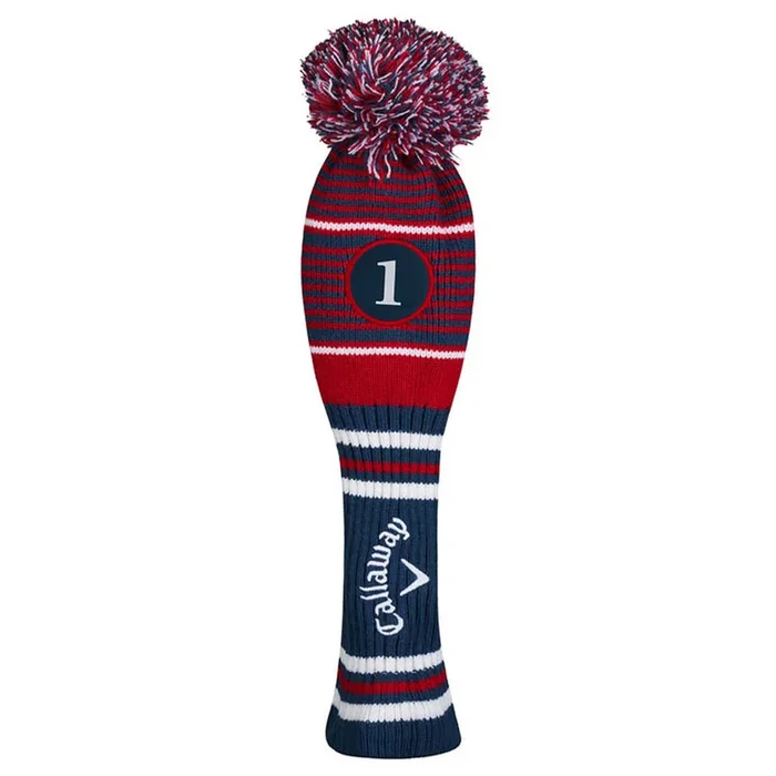 Callaway Pom Pom II Driver Headcover – Navy/Red/White