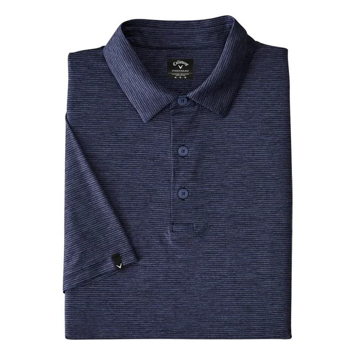 Callaway Premium Fineline Soft Touch Golf Polo Peacoat Heather – SS25 Men