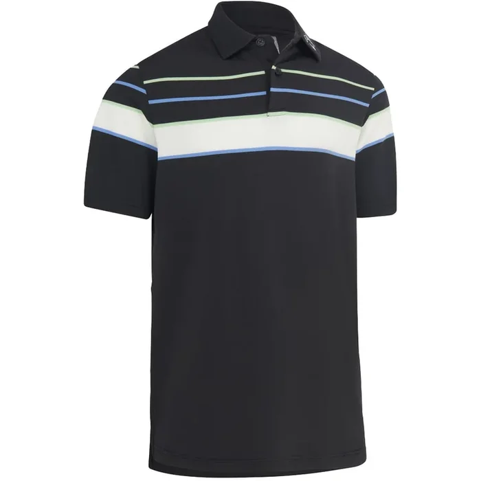 Callaway Resort Ventilated Shoulder Block Polo Shirt – Caviar