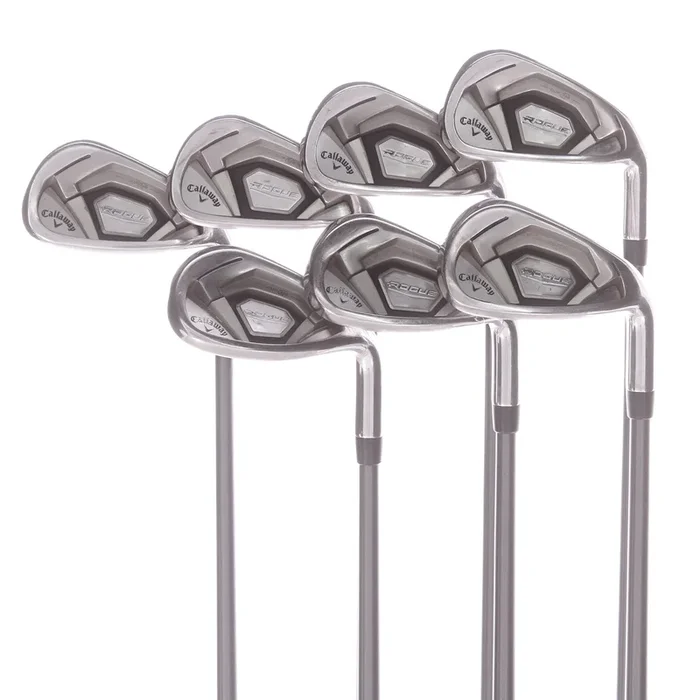 Callaway Rogue CF18 Graphite Men’s Right Irons 5-SW Regular – Aldila Synergy 60 R