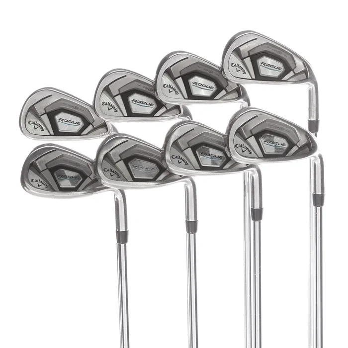 Callaway Rogue CF18 Steel Mens Right Hand Irons 4-AW Regular – True Temper XP95 ST15 R300