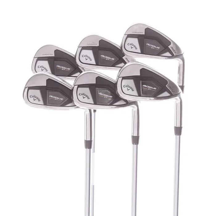 Callaway Rogue ST Max Graphite Men’s Right Hand Irons 5-PW Stiff – Project X 5.0 PXi