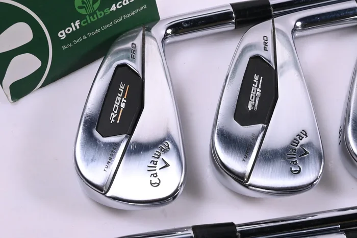 Callaway Rogue ST Pro Irons / 4-PW+AW / X-Flex Project X Rifle TF 105 Shafts