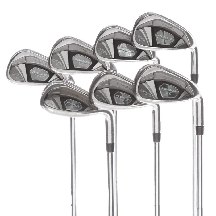 Callaway Rogue Steel Mens Right Hand Irons 5-SW Stiff – KBS Tour 120g