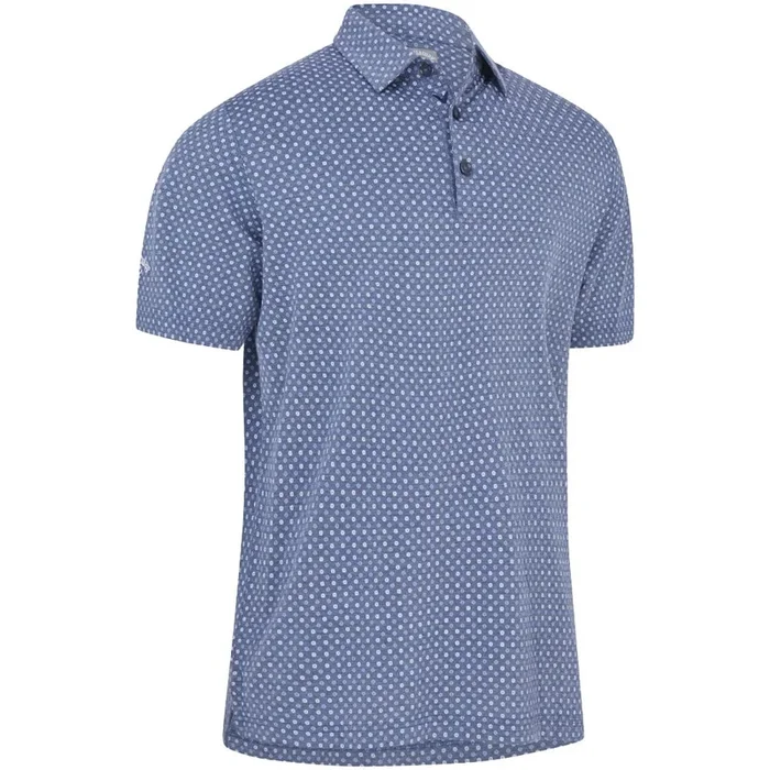 Callaway Soft Touch Micro Print Polo Shirt – Peacoat Heather