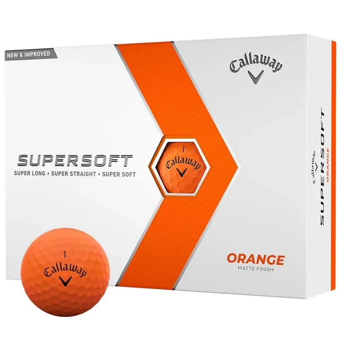Callaway Supersoft Golf Balls – Orange – 12 Pack