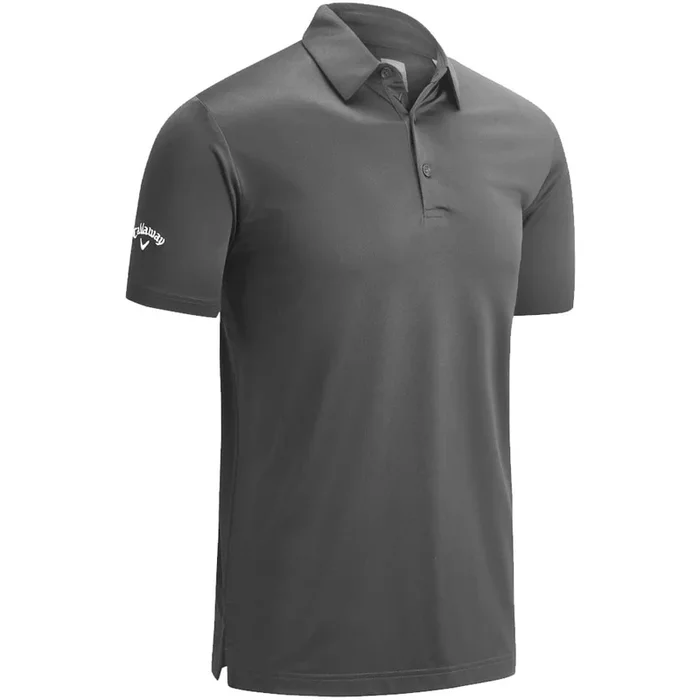 Callaway Swing Tech Solid Print Polo Shirt – Asphalt