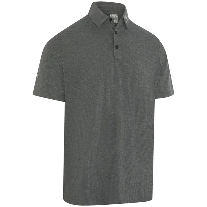 Callaway Ventilated Classic Jacquard Polo Shirt – Caviar
