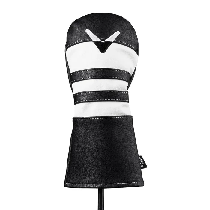 Callaway Vintage Synthetic Leather Fairway Headcover – Black/White