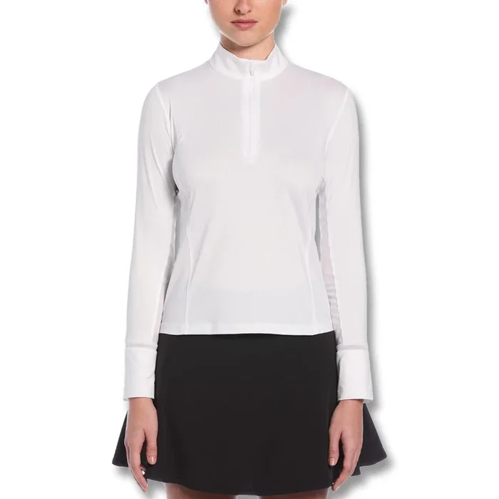 Callaway Waist Length Sun Protection Golf Pullover Brilliant White – SP25 Women