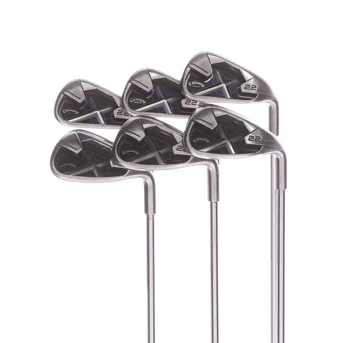 Callaway X-22 Steel Men’s Right Irons 5-PW Regular – Callaway Uniflex Steel