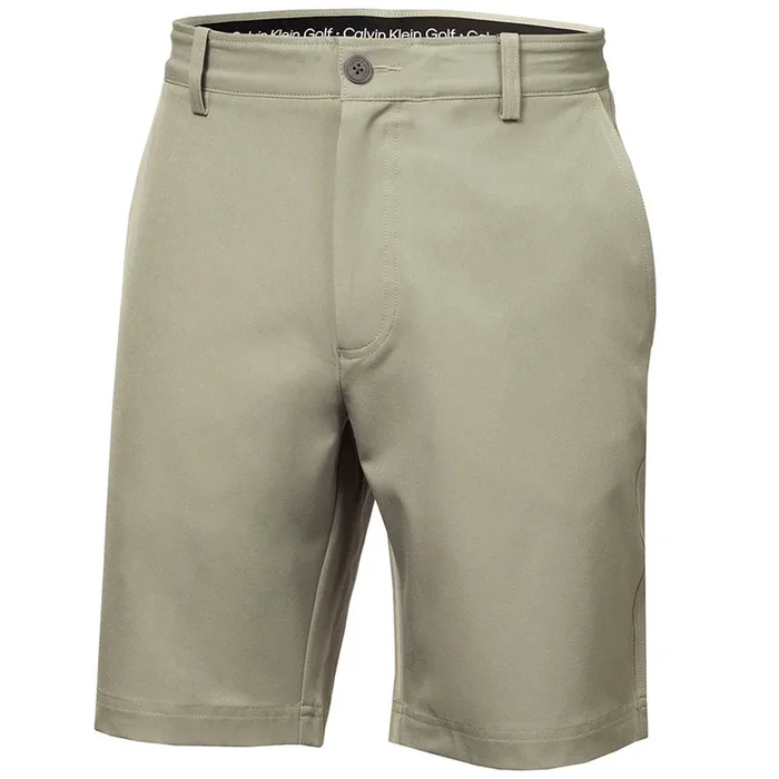 Calvin Klein Bullet Regular Fit Stretch Shorts – Cameo Green