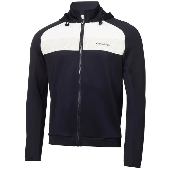 Calvin Klein Fracture Hooded Full Zip Jacket – Navy