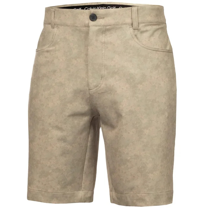 Calvin Klein Genius Printed Stretch Shorts – Cameo Green