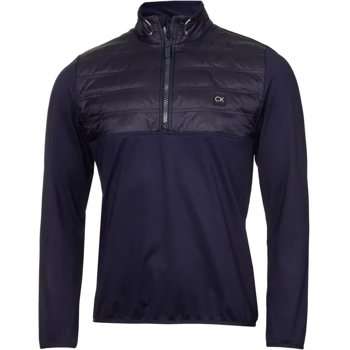 Calvin Klein Rangewood 1/2 Zip Hybrid Pullover – Evening Blue