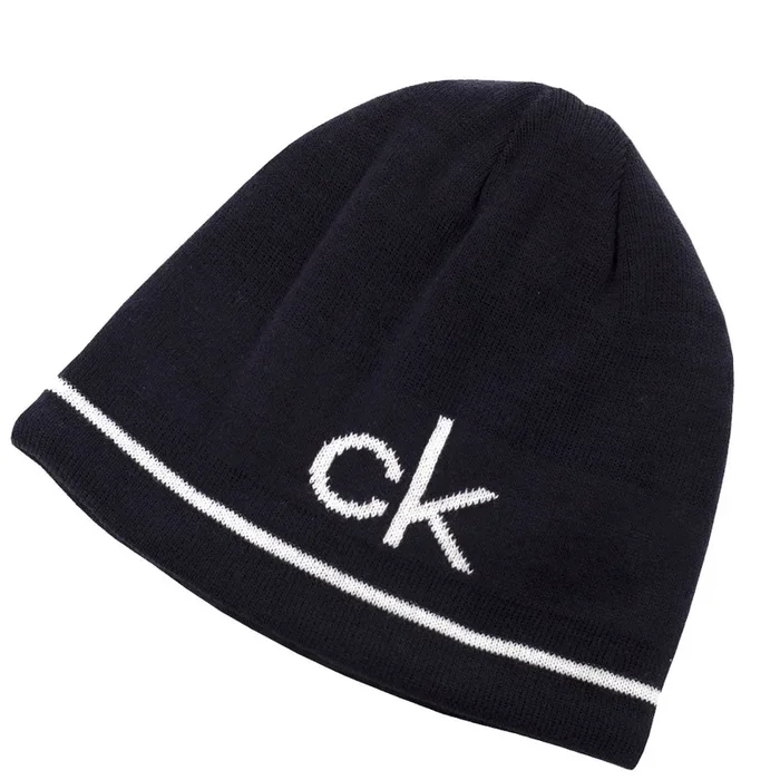 Calvin Klein React Reversible Beanie – Navy/White