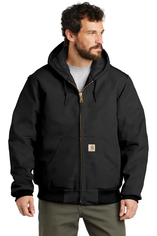 Carhartt Men’s Quilted-Flannel-Lined Duck Active Jacket CTSJ140
