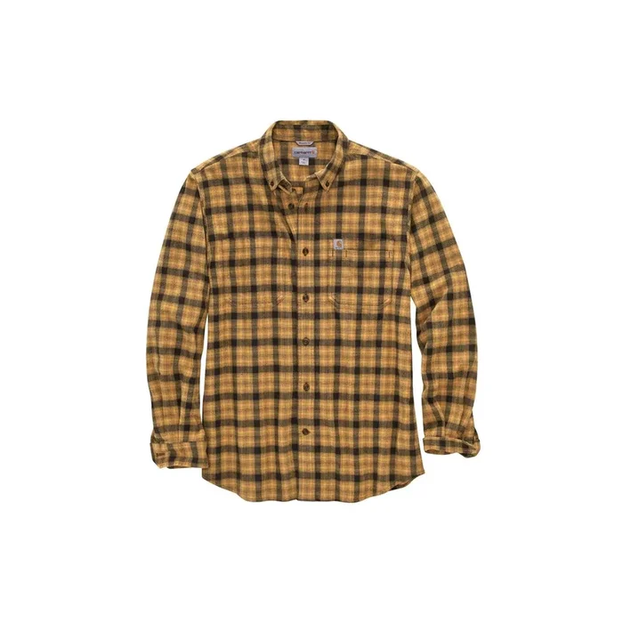 Carhartt RF Relaxed Fit Flannel Long Sleeve Plaid Shirt