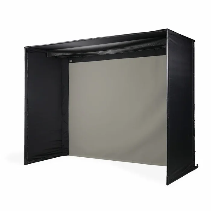 Carl’s Place DIY Golf Simulator Enclosure Kit with High-Contrast Gray Impact Screen