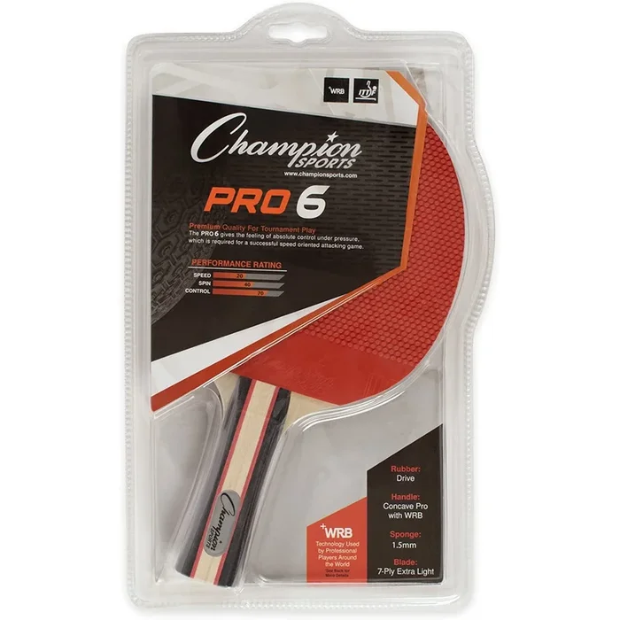 Champion Sports Pro Series Rubber Face Table Tennis