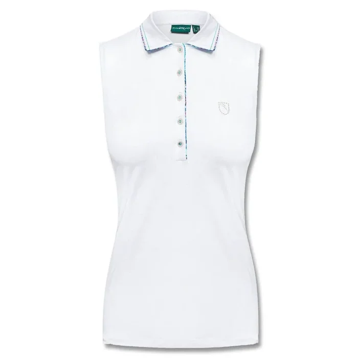 Chervo Aghene Golf Polo White/Puffo Floral Print – SU21 Women