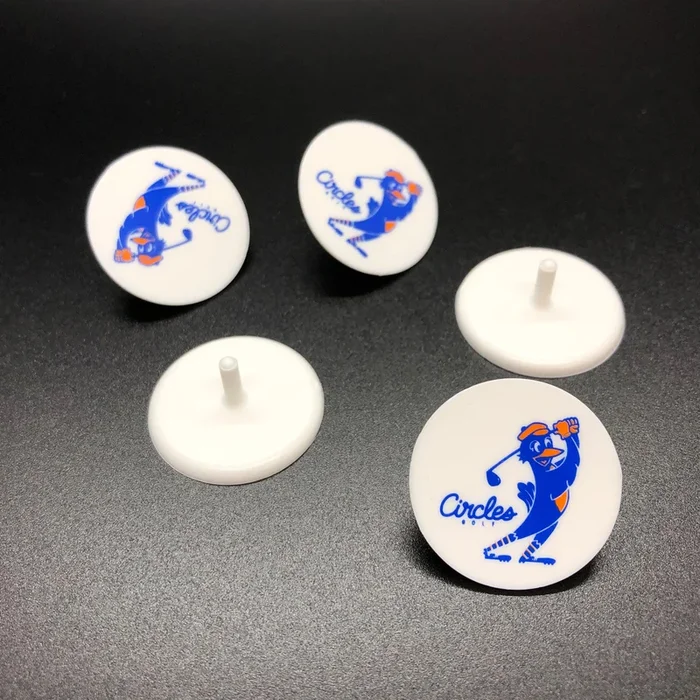 Chirps 2 Color Logo Plastic Ball Mark – 5 Pack