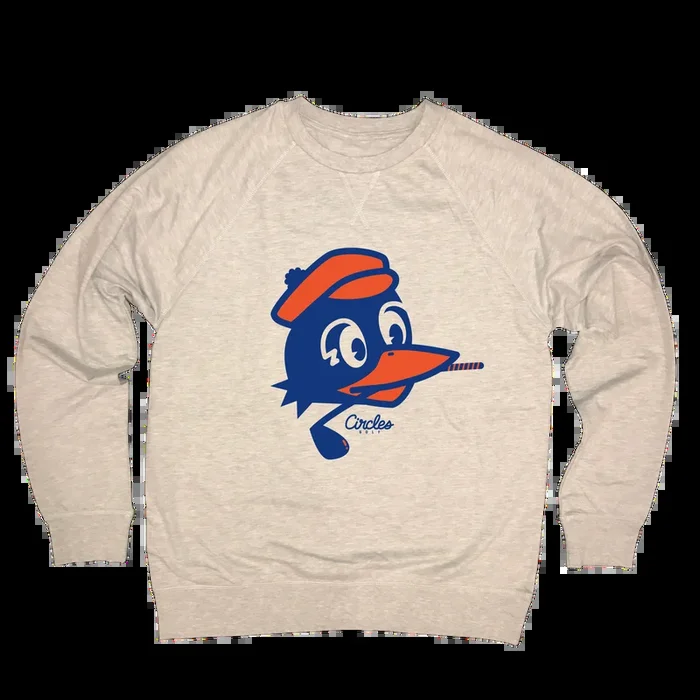 Chirps Golf Club In Mouth Logo – Light Gray Sweatshirt