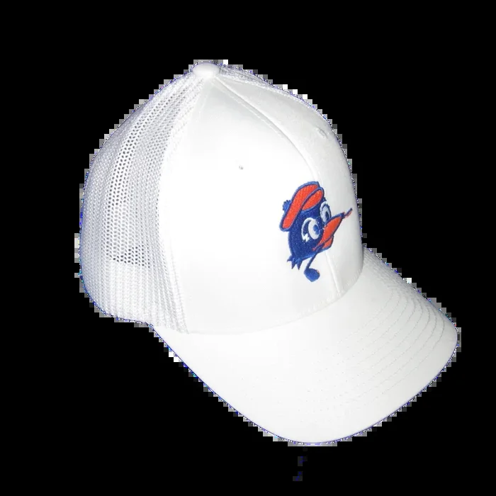 Circles Golf – All White Mesh Chirps Logo Hat