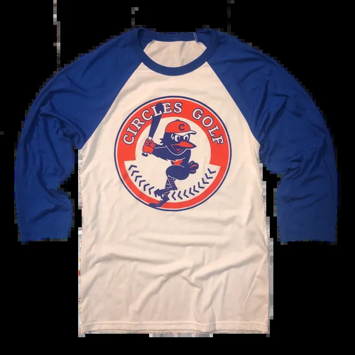 Circles Golf Baseball Raglan Shirt
