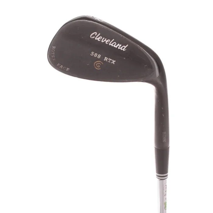 Cleveland 588 Cleveland Black Steel Mens Right Hand Gap Wedge 52 Degree 10 Bounce Wedge Flex – Dynamic Gold / Wedge Flex