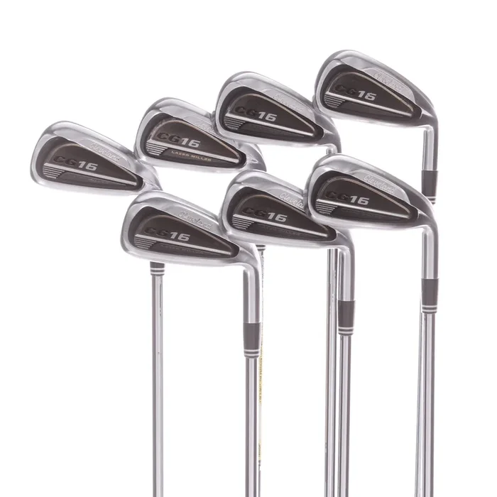 Cleveland CG16 Satin Chrome Steel Men’s Right Irons 4-PW Regular – Traction 85g