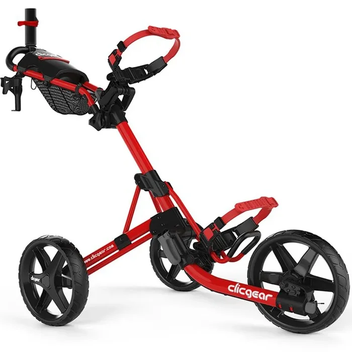 Clicgear 4.0 3-Wheel Push Trolley – Red