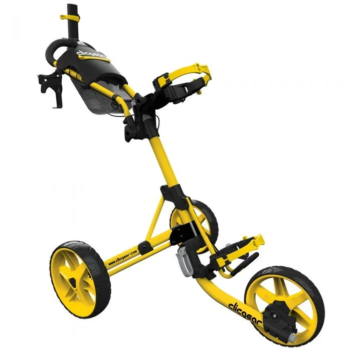 Clicgear 4.0 3-Wheel Push Trolley – Yellow