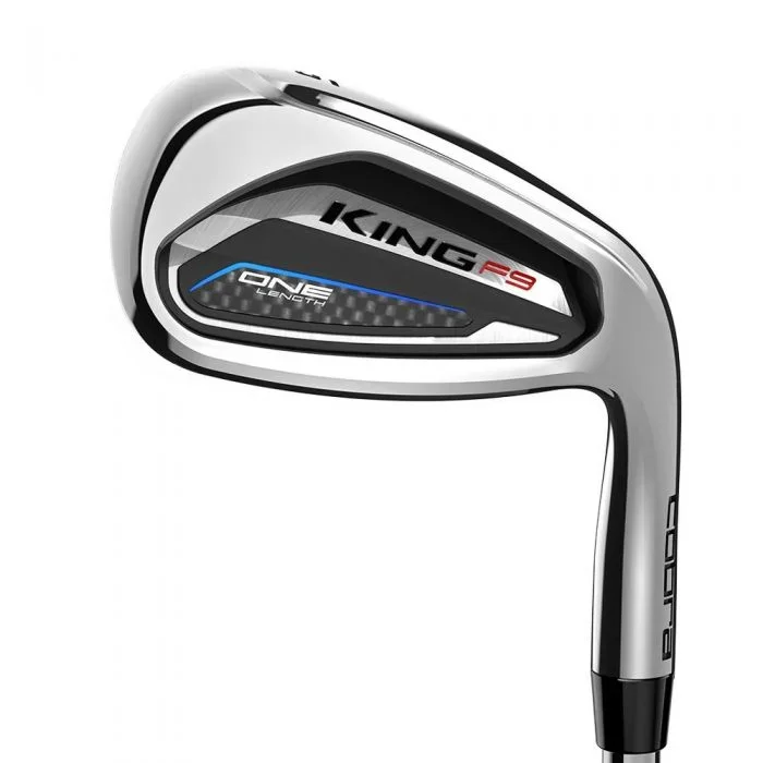 Cobra KING F9 Speedback One Length Golf Irons – Steel 5-GW + SW (8 Irons)
