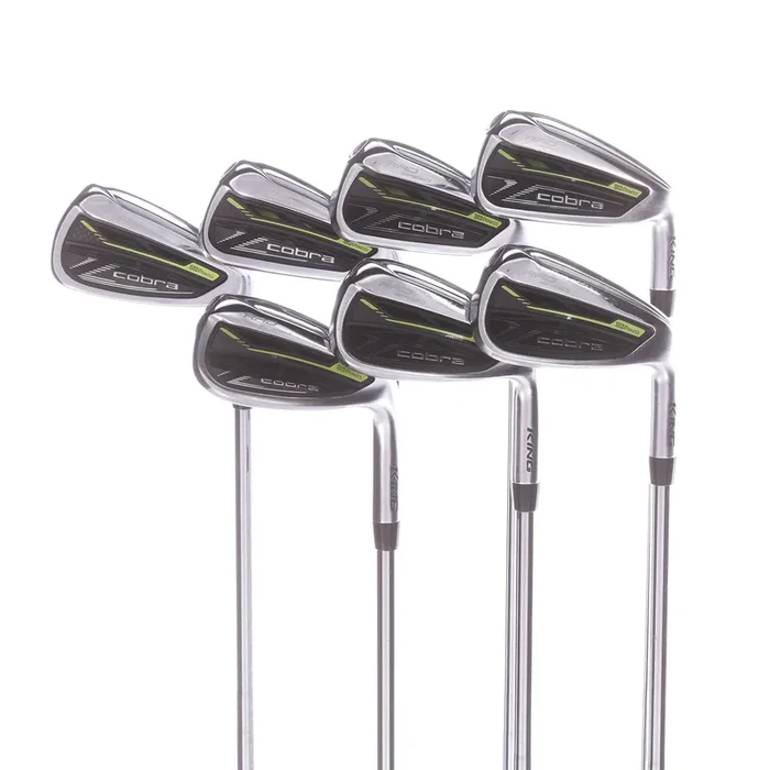 Cobra RADspeed Men’s Right Steel Irons 5-SW Stiff – KBS Tour 90 S