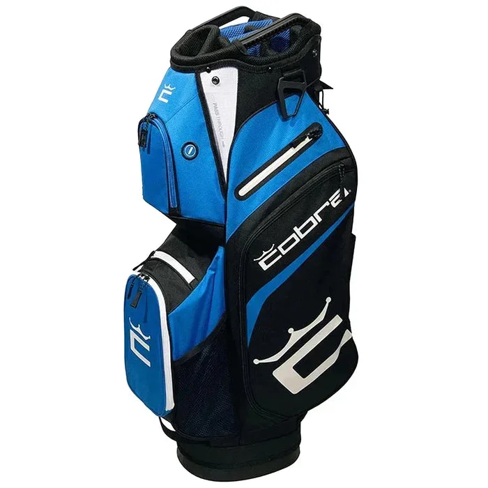 Cobra Signature Cart Bag – Bright White/Puma Black/Electric Blue