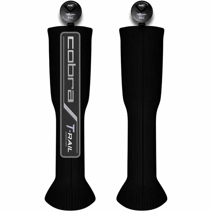Cobra T-Rail Knitted Headcover – Black