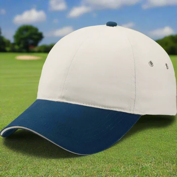 Constructed Lightweight 2-Tone Cotton Twill Sandwich Cap