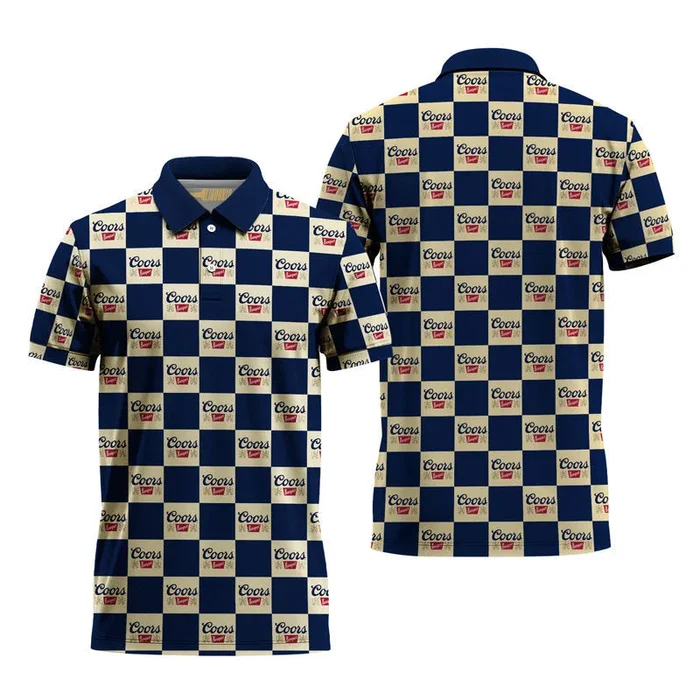 Coors Banquet Collab Gingham Polo Shirt – Fanshubus.com