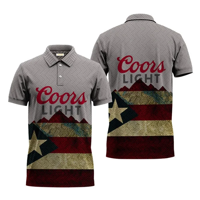 Coors Light Puerto Rican Flag Polo Shirt – Fanshubus.com