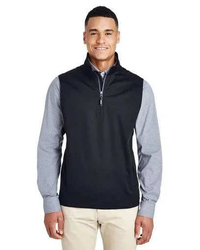 Core 365 Men’s Techno Lite Three-Layer Knit Tech-Shell Quarter-Zip Vest (Barnes Brook Logo)