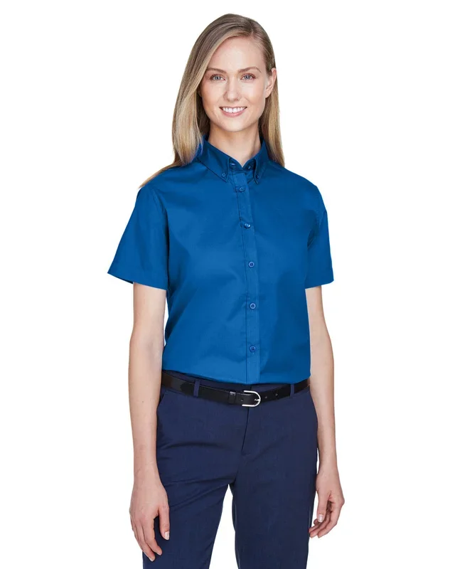 CORE365 Ladies’ Optimum Short-Sleeve Twill Shirt